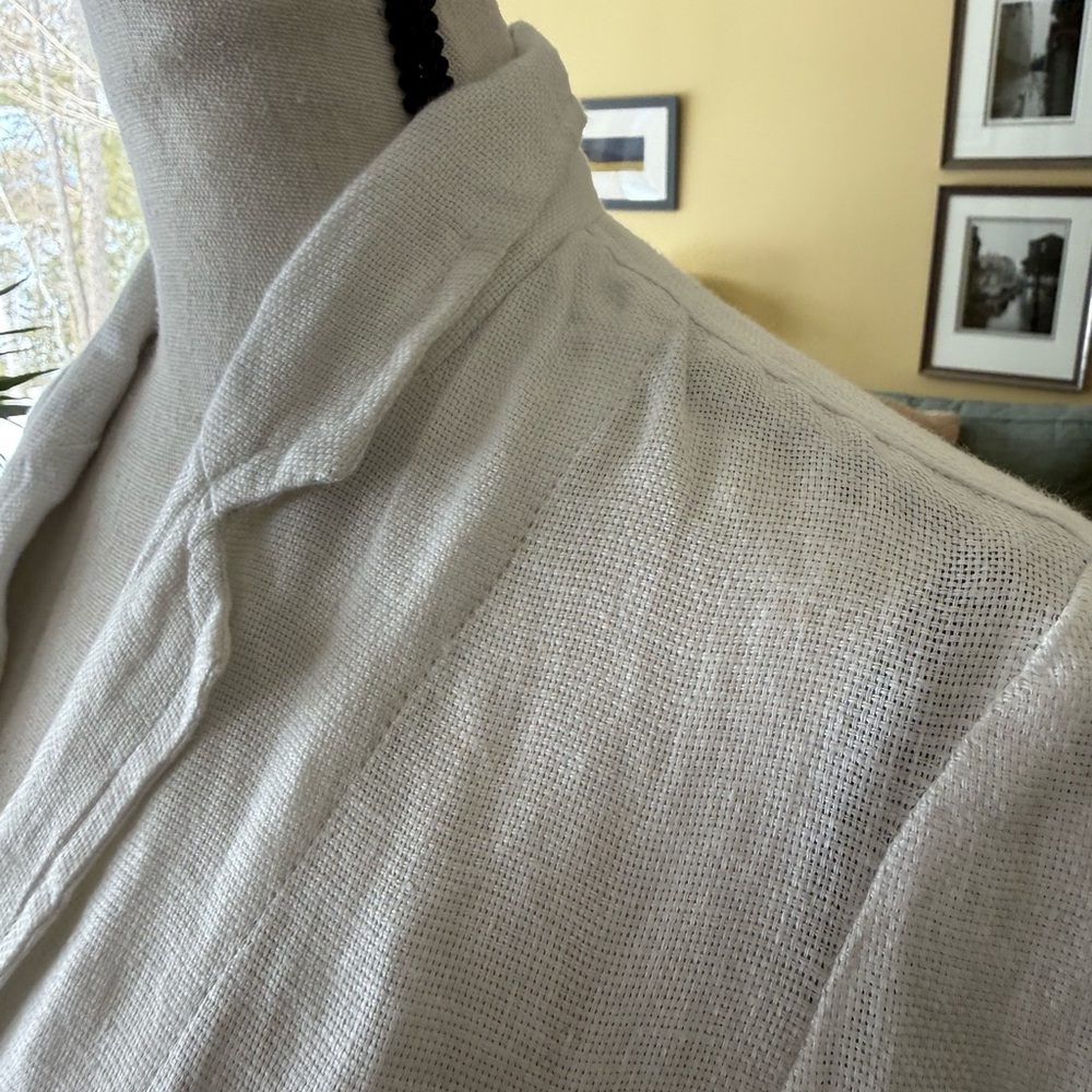 KmRii white linen jacket with distinctive construction, European size 1 - Picture 7 of 16